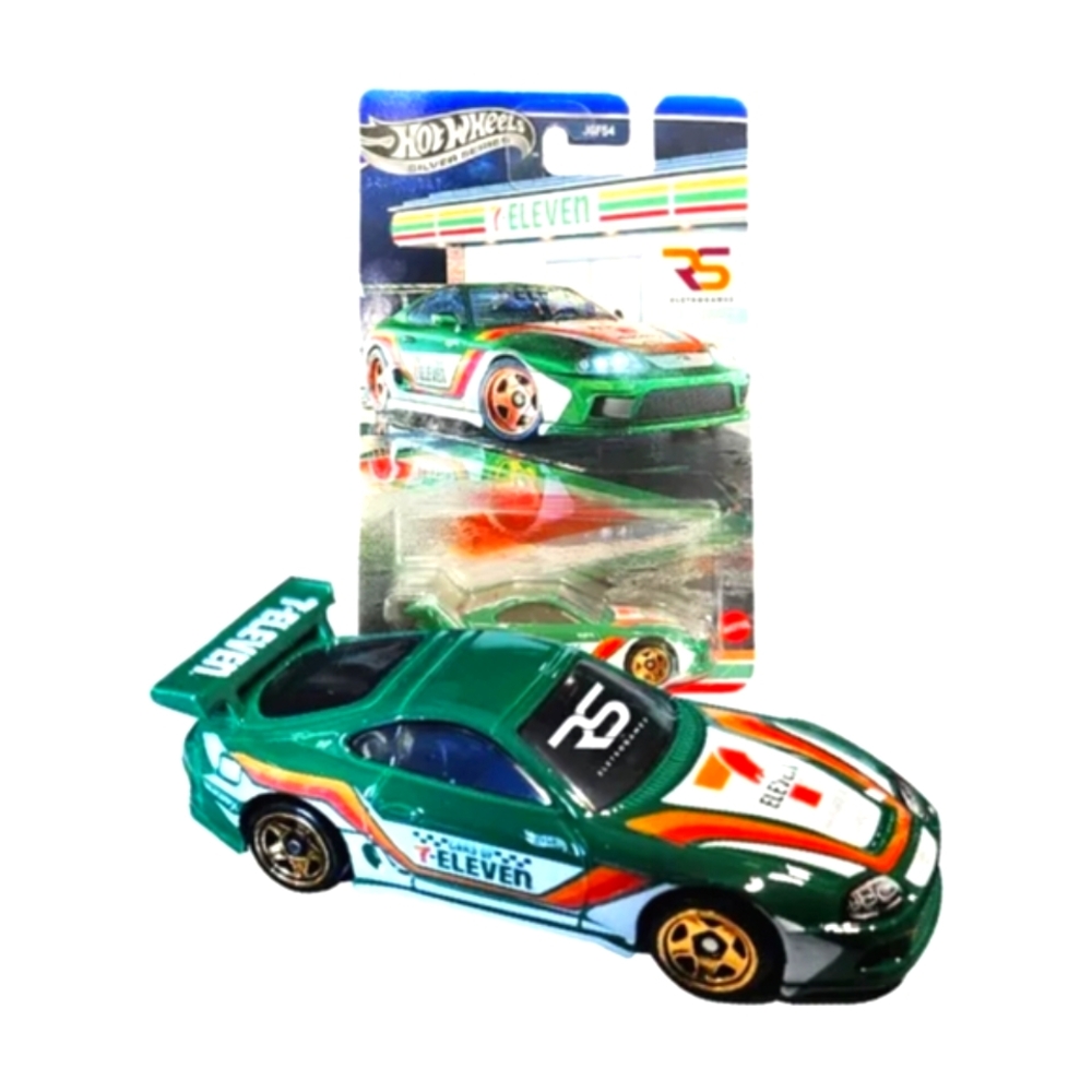 Hot Wheels 7-Eleven Supra, 711 Toyota Supra Silver Series 1/64